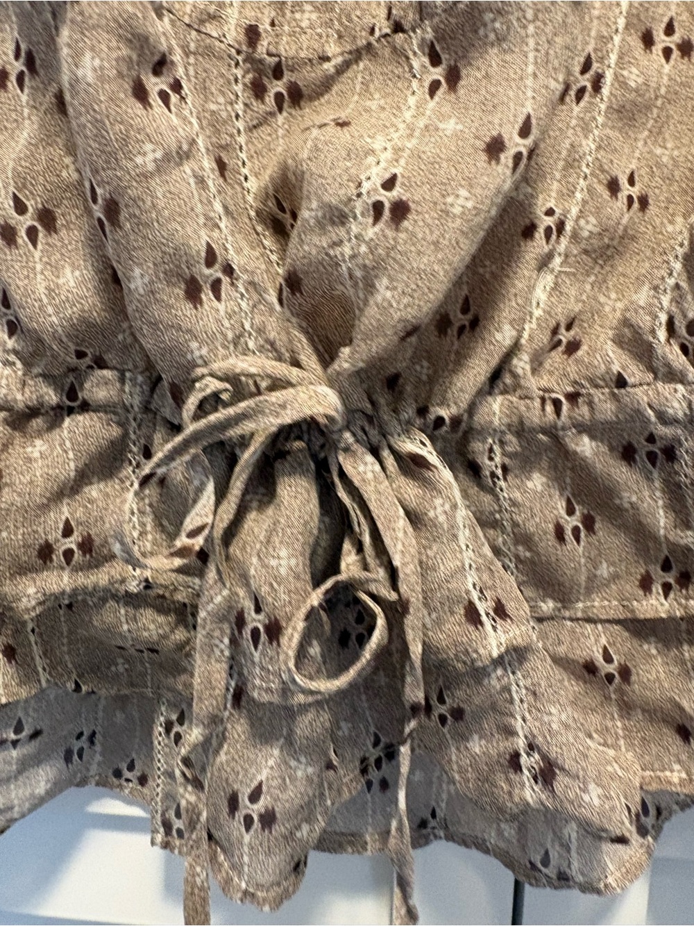 Silk and lace eyelet blouse from Anthropologie - Picture 2 of 7